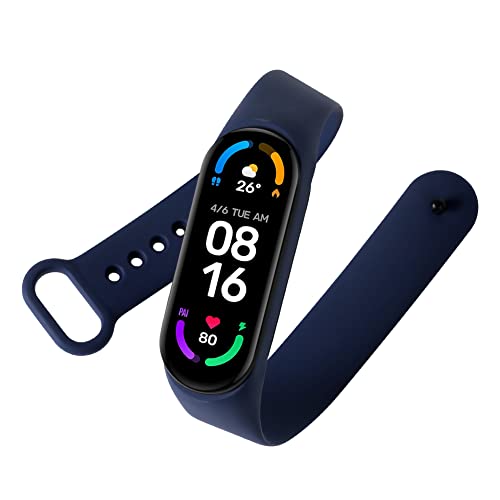 Ainiv 3 Piezas Correa Compatible con Pulsera Xiaomi Mi Band 3 /Mi Band 4, Suave Silicona Correa de Repuesto, Resistente al Sudor (Negro/Gris/Azul Medianoche)