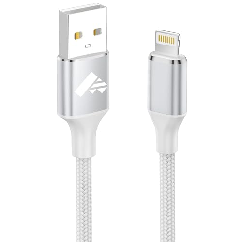 Aioneus Cable iPhone 1M Cable iPhone Carga Rápida MFi Certificado Cable USB iPhone, Cable Cargador iPhone Nylon Trenzado Lightning Cable para iPhone 14 13 12 11 Pro XS MAX XR X 8 7 6S 6 Plus 5 5S,iPad