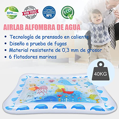 Airlab Alfombrilla táctil inflable para juegos acuáticos para unisex-bebé 70 x 50 cm Impreso Animal