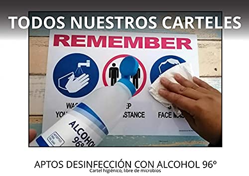 akrocard CARTEL PVC HORARIO de local/tienda - crea tu letrero decorativo/placa horario - señal horario de atención al cliente (PERSONALIZABLE CON ROTULADOR)