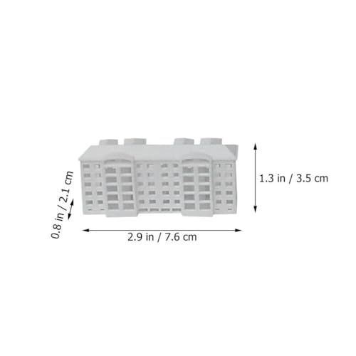 Alasum 4 Uds. Edificio De Apartamentos En Miniatura Ferrocarril Ciudad Moderna Grandes Modelos De Apartamentos Mesa De Arena Sin Pintar Mini Modelo De Edificio para Diseño De Casa De