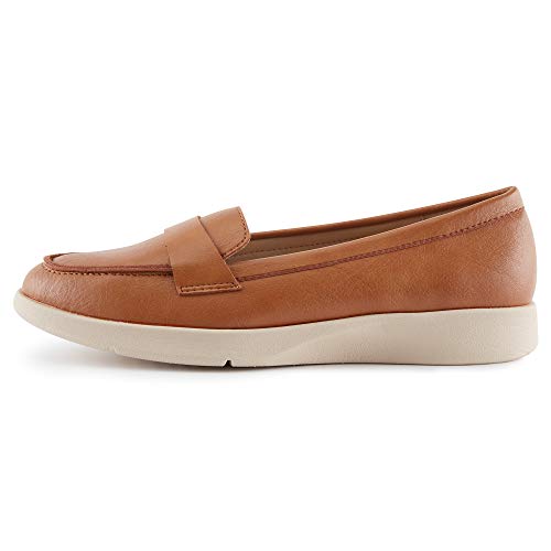 Alexis Leroy Mocasines para Mujer Loafers Casual Zapatos de Conducción Cómodos Camello 39 EU / 6 UK