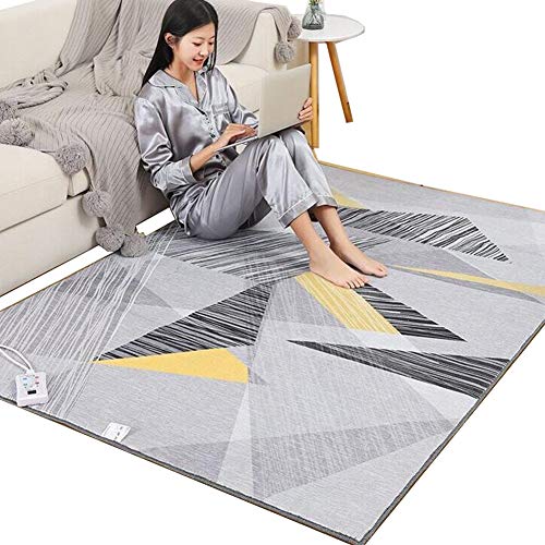 Alfombra calefactora, alfombra calefactora cálida y cómoda para sala de estar, tapete de yoga para piso plegable impermeable, para jugar, trabajar y estudiar.