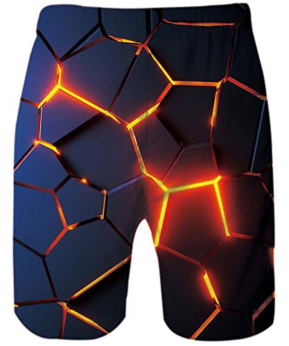 ALISISTER Bañadores Hombre Personalizado 3D Geometría Diseño Secado Rápido Pantalones Cortos Verano Surf Playa Swim Shorts XL