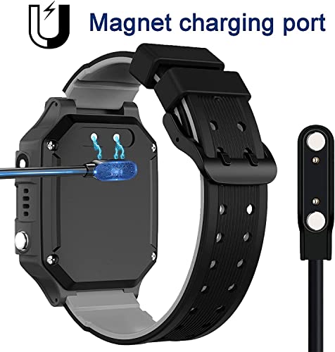 Aliwisdom Cargador magnético Universal para Reloj Inteligente, Cable de Carga de Repuesto de Magnético USB de Cargador de 2 Pines Cargador de Espaciado de Pines 7,62 mm - Accesorios de smartwatch