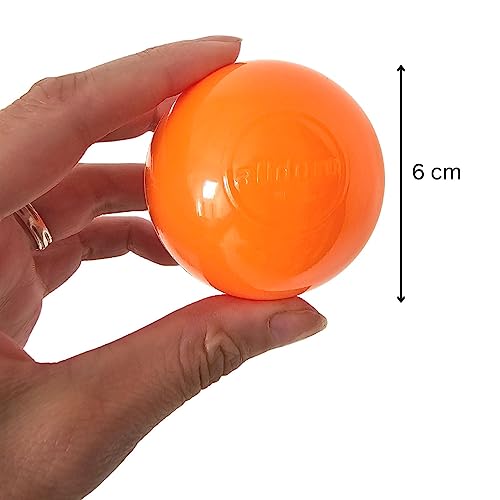 alldoro 60382 100 Bolas de plástico para Piscina de Bolas de 6 cm de diámetro, Coloridas para niños pequeños, Incluye Bolsa de Transporte de Malla