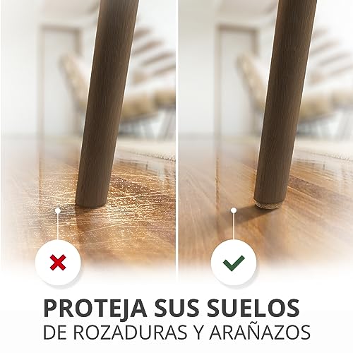 Almohadillas de Fieltro para Muebles X-Protector 133 Piezas, Beige y Marron - Fieltro Adhesivo, Fieltros para Sillas - Mejores Protectores de Suelo de Madera - Protectores de Suelo para Muebles