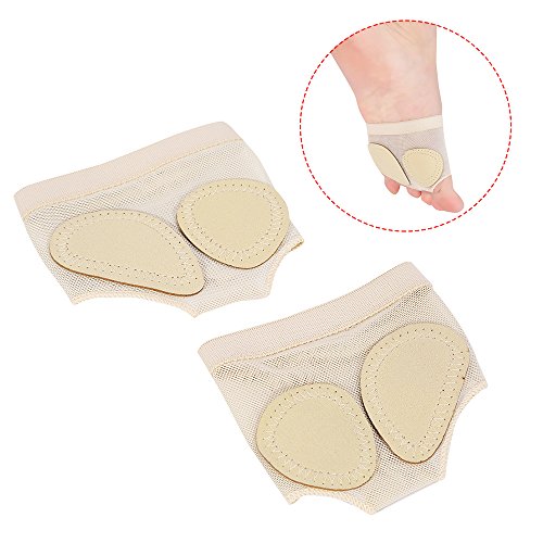 Almohadillas para Patas de Baile, Ballet lírico Danza del Vientre Tangas para pies Almohadillas para Patas de Baile Zapatos Accesorio de Fitness de Media Suela(S)