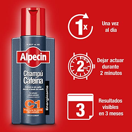 Alpecin Champú y Loción Anticaída | Cafeína C1 y Cafeína Liquida | para hombre | Tratamiento para la caida del cabello