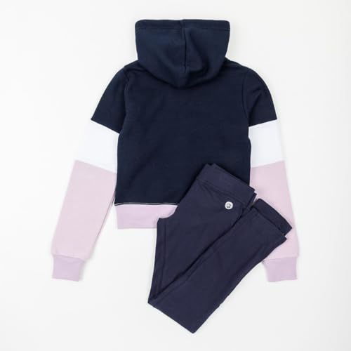 ALPHADVENTURE - Chándal Niña Completo, Conjunto Deportivo, Set 2 Piezas Sudadera y Pantalón Deportivo, Chándal para Colegio Madnur - Color Lila, Tallas desde los 6 hasta los 14 años.