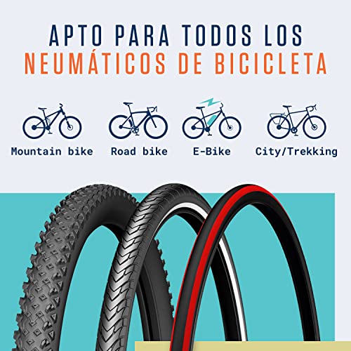 Alphatrail Desmontador de Cubiertas Oscar - Set de 2 I El Fuerte núcleo de Aluminio (36g Peso Total) I Longitud óptima de la Palanca I para Schwalbe, Michelin, Continental, Maxxis etc