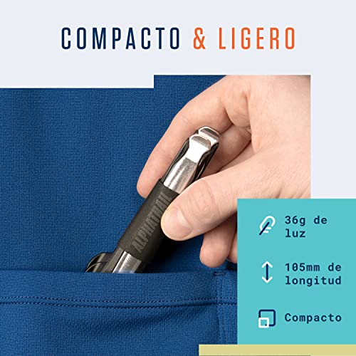 Alphatrail Desmontador de Cubiertas Oscar - Set de 2 I El Fuerte núcleo de Aluminio (36g Peso Total) I Longitud óptima de la Palanca I para Schwalbe, Michelin, Continental, Maxxis etc