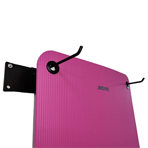 AMAYA SPORT Colchoneta Caucho, Colchoneta Antideslizante Cómoda, Colchoneta para Entrenar en Casa o Gimnasio, Colchoneta Pilates o Yoga (180 x 58 x 1, Fucsia)