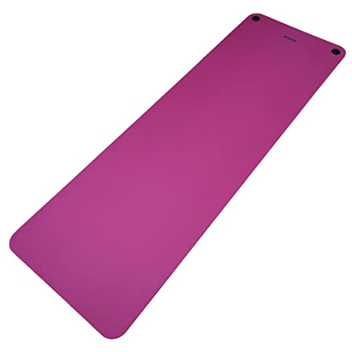 AMAYA SPORT Colchoneta Caucho, Colchoneta Antideslizante Cómoda, Colchoneta para Entrenar en Casa o Gimnasio, Colchoneta Pilates o Yoga (180 x 58 x 1, Fucsia)