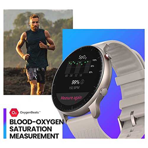 Amazfit GTR 2 - Smartwatch con llamada Bluetooth 90 + Modos Deportivos, Rastreador de Actividad, Frecuencia Cardíaca, Monitor SpO2, Almacenamiento de Música 3 GB, Alexa Incorporado [2022 New Versión]