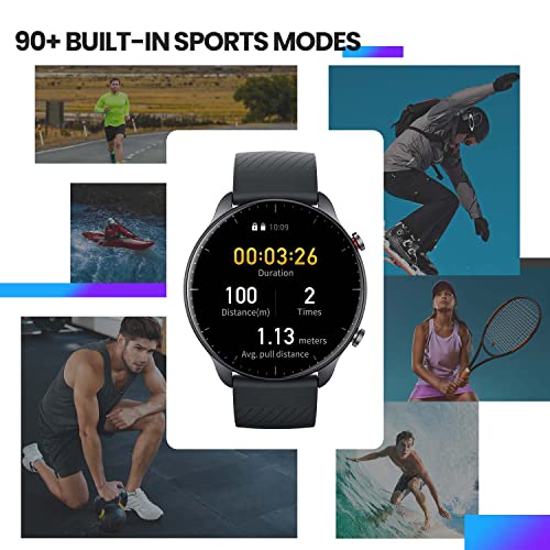 Amazfit GTR 2 - Smartwatch con llamada Bluetooth 90 + Modos Deportivos, Rastreador de Actividad, Frecuencia Cardíaca, Monitor SpO2, Almacenamiento de Música 3 GB, Alexa Incorporado [2022 New Versión]