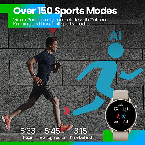 Amazfit GTR 3 Smartwatch Pantalla AMOLED de 1.39" Reloj Inteligente Fitness GPS 150 +modos deportivos 21 días de duración de la batería Monitoreo de salud Alexa integrado Zepp OS Sistema 5 ATM