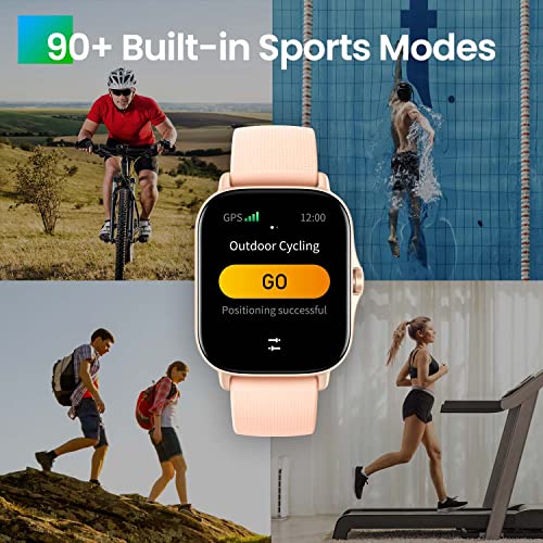 Amazfit GTS 2 - Smartwatch con Llamada Bluetooth, Rastreador Actividad, Frecuencia Cardíaca, Monitor SpO2, Almacenamiento de Música 3 GB, Alexa Incorporado 90 + Modo Deportivo [2022 New Version]