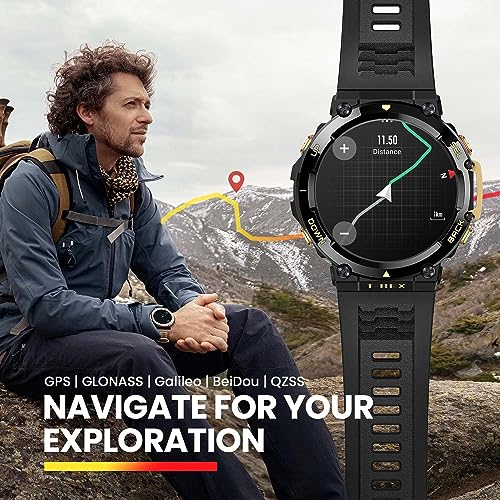 Amazfit T-Rex 2 Series SmartWatch Reloj Deportivo Premium Multideporte con GPS Navegación en Tiempo Real Ejercicio de Fuerza 150+ Modos Deportivos Frecuencia cardíaca Monitoreo SpO2