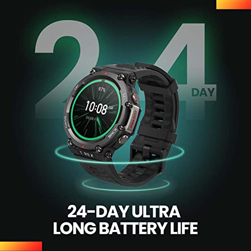 Amazfit T-Rex 2 Series SmartWatch Reloj Deportivo Premium Multideporte con GPS Navegación en Tiempo Real Ejercicio de Fuerza 150+ Modos Deportivos Frecuencia cardíaca Monitoreo SpO2