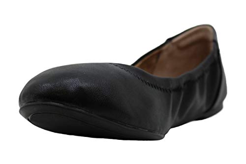 Amazon Essentials Bailarinas Belice Mujer, Negro Cuero de Imitación, 39 EU