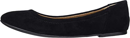 Amazon Essentials Bailarinas Belice Mujer, Negro Micro Gamuza, 40.5 EU