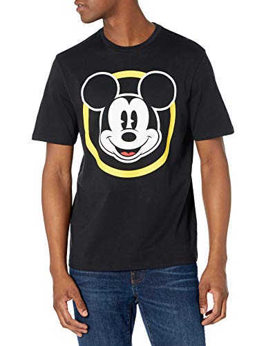 Amazon Essentials Disney | Marvel | Star Wars Camisetas de Cuello Redondo (Disponibles en Tallas Grandes y Largos Especiales) Hombre, Pack de 2, Mickey Clásico, M