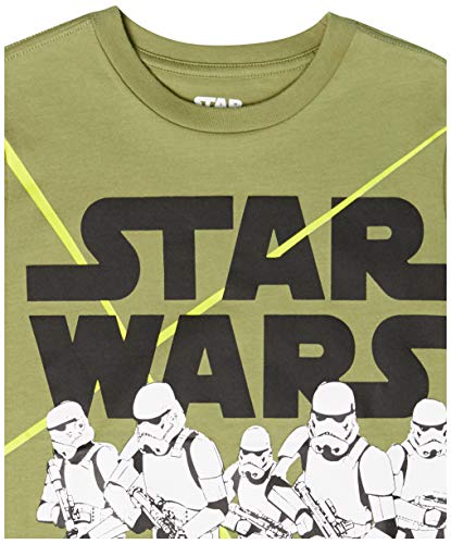 Amazon Essentials Disney | Marvel | Star Wars Camisetas de manga corta (anteriormente Spotted Zebra) Niño Pequeño, Pack de 4, Multicolor/Star Wars, 4 años