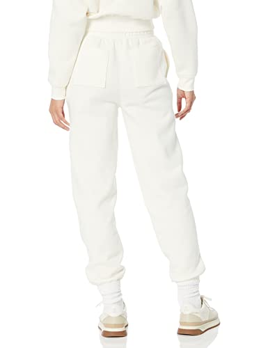 Amazon Essentials Pantalones Jogger, Holgados (Disponible en Tallas Grandes) Mujer, Cáscara de Huevo, M