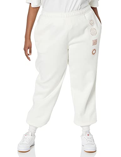 Amazon Essentials Pantalones Jogger, Holgados (Disponible en Tallas Grandes) Mujer, Cáscara de Huevo, M