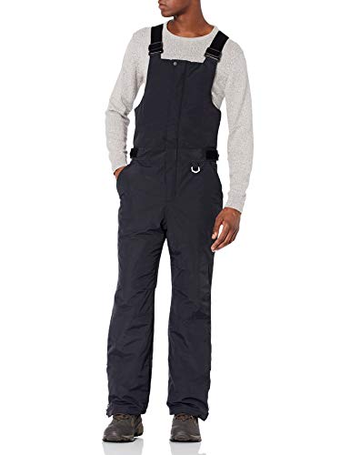 Amazon Essentials Peto para la Nieve Aislante y Resistente al Agua Hombre, Negro, M