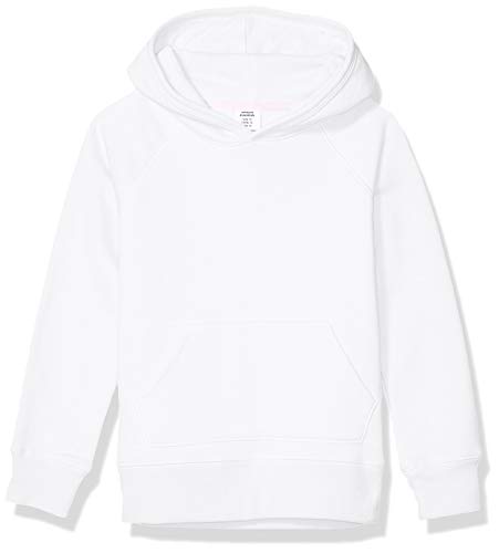 Amazon Essentials Sudadera con Capucha Niña, Blanco, 4 años