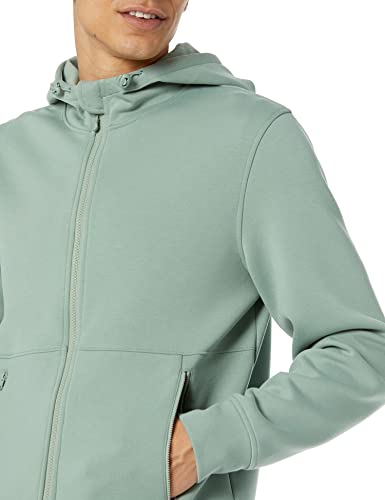 Amazon Essentials Sudadera Deportiva con Capucha y Cremallera (disponible en talla grandes y largos especiales) Hombre, Verde Salvia, 5XL Grande