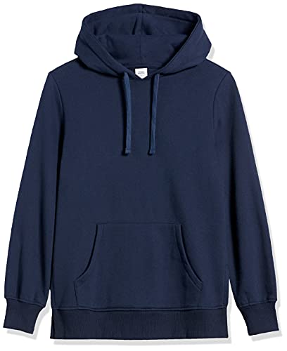 Amazon Essentials Sudadera tipo túnica con capucha en felpa francesa Mujer, Azul Marino, S