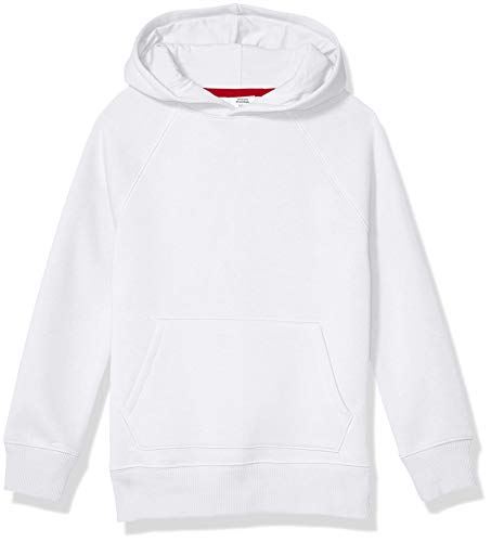 Amazon Essentials Sudaderas de Forro Polar con Capucha Niño, Blanco, 3 años