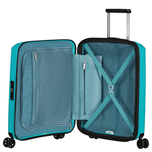 AMERICAN TOURISTER Spinner EXP TSA Aero Step Turquoise Tonic 55 Unisex Adultos