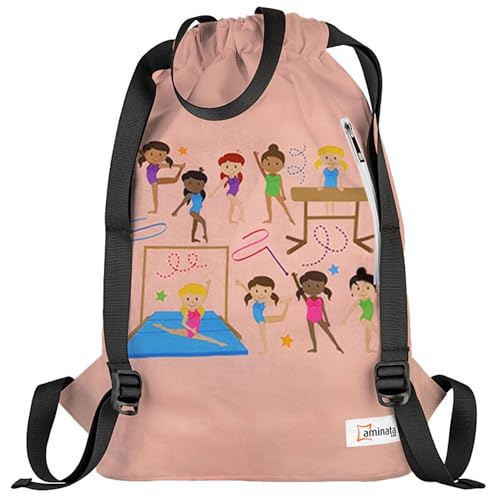 Aminata BALANCE Bolsa de Deporte para niños, Bailarina, Ballet, Nailon, con Clip en el Pecho y Costuras reforzadas.