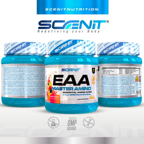 Aminoácidos esenciales completos - EAA Master Amino - 9 EAA en polvo - Aminoacidos BCAA 390 g (Fruit punch)