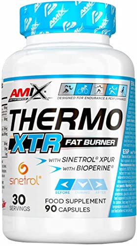 Amix - Performance Termo Xtr Burner - Suplemento Alimenticio - Mejora el Rendimiento - Para Deportes de Fondo y Resistencia - Nutrición Deportiva - Contiene 90 Cápsulas