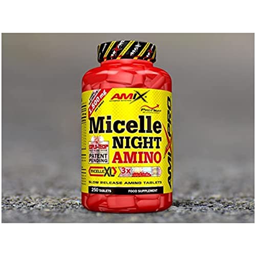 AMIX - Suplemento Alimenticio Michelle Night Amino en 250 Tabletas - Ayuda a Prevenir la Pérdida de Masa Muscular - Aporte de Energía - Suplemento Deportivo