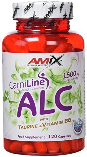 AMIX - Suplemento Deportivo - CarniLine ALC con taurina y Vitamina B6 en Formato de 120 Cápsulas - Activa el Metabolismo - Mejora el Rendimiento Muscular