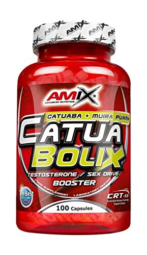 AMIX - Suplemento Deportivo Catuabolix en 100 Cápsulas - Ayuda al Incremento de la Testosterona - Contribuye a Aumentar la Fuerza y Masa Muscular - Suplemento Alimenticio