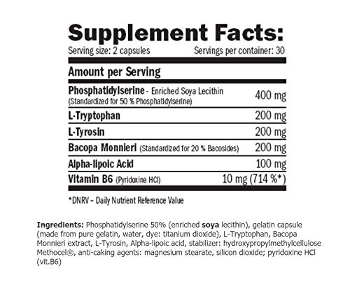 Amix The Cortisol Blocker´s 60 Caps es un producto basado en una combinación del reconocido fosfolípidofosfatidilserina y de extracto de Bacopa monnieri.