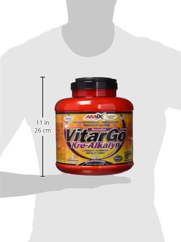 Amix, Vitargo Load + Kre-Alkalyn , Suplemento Alimenticio, Recuperador muscular, Suplemento de Carbohidratos para masa muscular, Creatina Monohidrato Amix, Sabor Limón, 2 KG