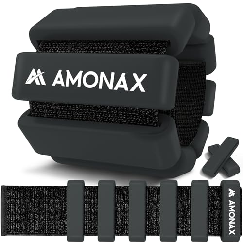 Amonax Adjustable Pesas Para Tobillos, Tobilleras Gimnasio Pesas Tobillos Para Mujeres Y Hombres, 2x1kg Pesas Tobilleras, Pesas Muñecas De Pilates, Pesas Para Muñecas Y Tobillos Para Yoga, Danza