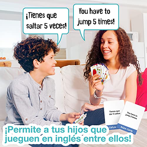 AMOR CON PALABRAS - Bilingual Kids | Juegos de Mesa para niños para Aprender Inglés y Español: Palabras y Abecedario para Niños. Juegos Educativos para Aprender a Leer y Hablar Inglés y Español