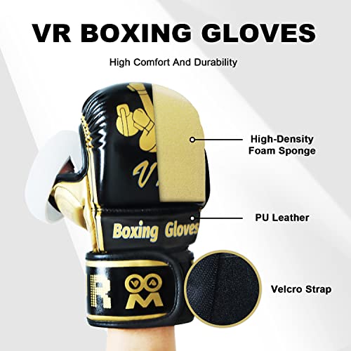 AMVR Guantes de Boxeo Controladores táctiles para Quest 2/1 o Rift S, compatibles con Play Thrill of The Fight, Que Hacen Que la Experiencia de Realidad Virtual Sea más Realista