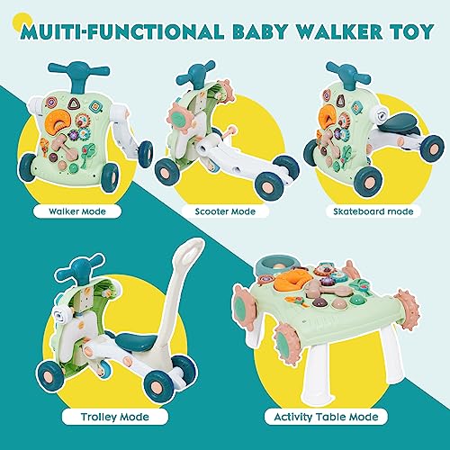 Andador 6 en 1 Caminador Bebe Centro de Actividades para Bebés Andador evolutivo con luz y música