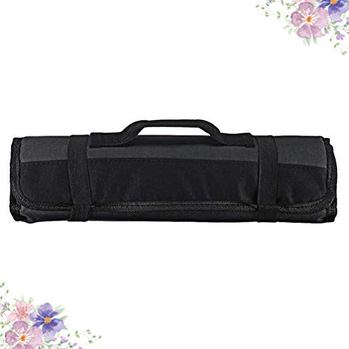 Angoily Bolsa para Cuchillos de Chef 22 Ranuras para Utensilios de Cocina Cuchillo Oxford Bolsa para Envolver Tela Cartera Portable para Cuchillos Bolsa de Rollo para Tienda en Casa Al