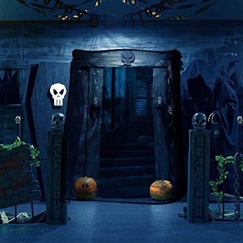 Anguxer Gasa Negra de Halloween, Tela Espeluznante de Decoracion Halloween, Tela Halloween para Fiesta de Halloween Casas embrujadas Puerta al Aire Libre Ventana o Pasillo (500 * 220 cm)